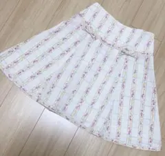 ウィルセレクション WILLSELECTION フラワー ストライプ スカートのサムネイル