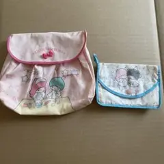 サンリオ　キキララ　レトロ　リトルツインスターズ ポーチセット
