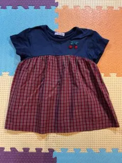 ファミリア　半袖トップス ファミリアチェック柄　120