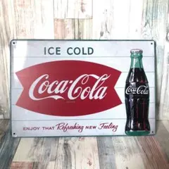 ブリキ看板☆ ICE COLD コカコーラ 瓶コーラ ビンコーラ 344