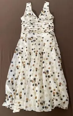 ザラ　水玉　ノースリーブ　ロングワンピース　ZARA Sサイズ