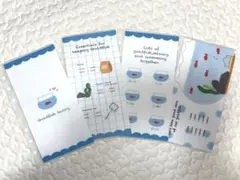 バインダー貯金　saving リフィル⑥金魚　saving 4枚