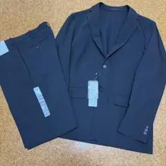 ユニクロ　黒　ブラック　感動ジャケット　感動パンツ　L 85 スーツ