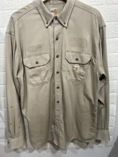 Carhartt ベージュ 長袖シャツ