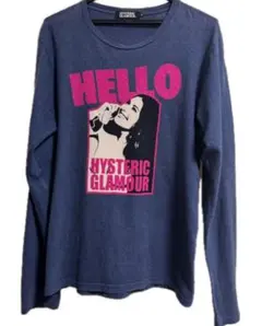 ヒステリックグラマー ロンT 紺M ロング Tシャツ カットソー 長袖シャツ