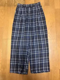 ワイドチェックスラックス　archive 古着　ヴィンテージ