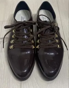 未使用　TEMPERATE レースアップ　レインシューズ　38 雨靴