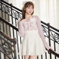 AnMILLE アンミール　ファーキャミボレロニット