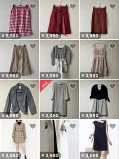 新品未使用あり！レディース　スカート　ワンピース他 服　2枚まとめ売り