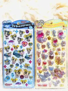 うるちゅるポップシール　トムとジェリー　パワーパフガールズ　バブルス　２種セット