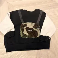 90cm 長袖 裏起毛 カモフラ カモフラージュ ポシェット BREEZE