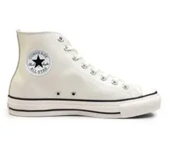 美品コンバース スニーカー ハイカット レザー　23.5㎝　ホワイト