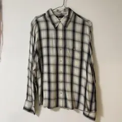 ZARA ブラック・ホワイト チェック 長袖シャツ