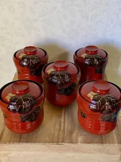 瓢形　小吸物椀　五客セット 京都　山田平安堂製