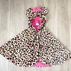 【可愛い❤️美品】Disneyland購入❣️ヒョウ柄ミニーちゃん❤️ポンチョ