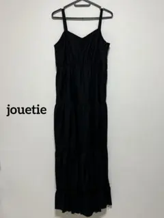jouetie ブラックキャミワンピース フリル裾