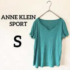 ANNE KLEIN SPORT 【S】Vネック Tシャツ アインクライン