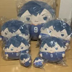 くじメイト ハイキュー!!ぬいくじ 影山飛雄7個セット【A・BC×2・D・E】