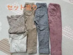 ユニクロレギンス3本、バースディ8分袖下着2枚セット