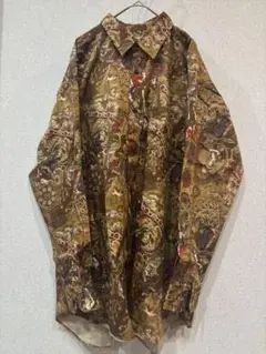 MIGHTY LORD 90s ヴィンテージ アート柄 長袖　総柄　美品　BIG