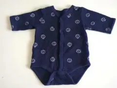 ネイビー 長袖ロンパース サイズ70　ライオン柄