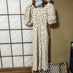 ジャスグリッティ ドット柄ワンピース