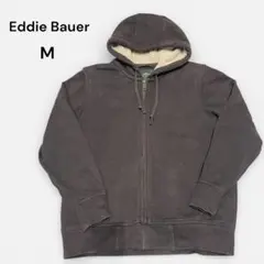 Eddie Bauer ボアジップパーカー Mサイズ ブラウン タイロンジップのサムネイル