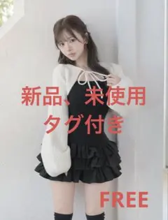 Darich ダーリッチ ティアードフリルミニワンピース ブラック Free