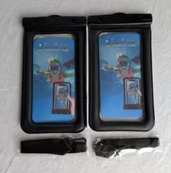 【新品】 防水ケース　ウオータープルーフ ポーチ　IPX8対応　２個セット