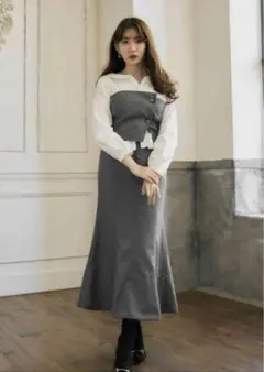 Her lip to carette docking shirt dress