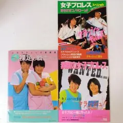 クラッシュギャルズ関連本/1985年(昭和60年)女子プロレス/3冊まとめ売り クラッシュギャルズ関連本/1985年(昭和60年)女子プロレス/3冊まとめ