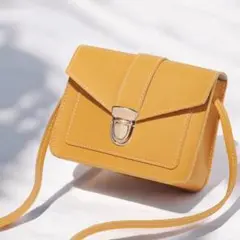 ショルダーバッグ スマホショルダー ミニショルダー レディース 軽量 新品 黄色