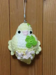 オカメインコ あみぐるみ ストラップ キーホルダー ルチノー - メルカリ