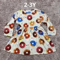 SHEIN ドーナツ柄 ワンピース 2-3Y