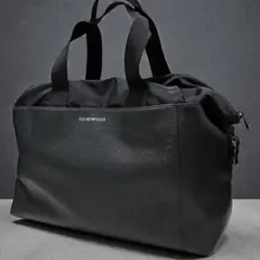 EMPORIO ARMANI Bostonbag BLK leather