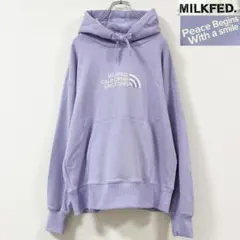 タグ付　2XL相当　ミルクフェド　センターロゴ刺繍　ビッグサイズ　パーカー