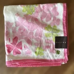 【新品・未使用】CELINE 大判花柄ハンカチ