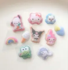 コットンパフィーシール　サンリオ　シナモロール　ボンボンドロップシール