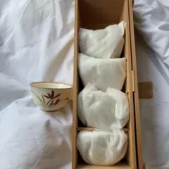 【桃の節句セール‼️】香蘭社　花柄の湯飲み　5個セット