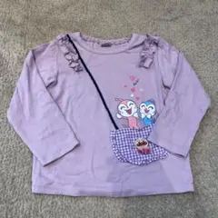 アンパンマン　長袖Tシャツ　パープル　100