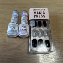 ネイルチップ&ピールオブベース&ノンワイプトップコート