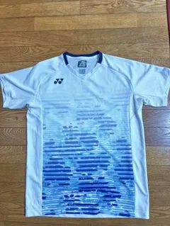 YONEX バドミントンシャツ ホワイト/ブルー