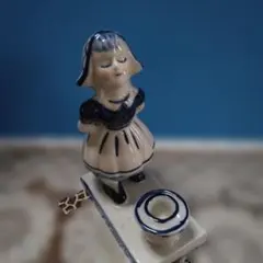 HOLLAND 陶器製 フィギュア キャンドルスタンド