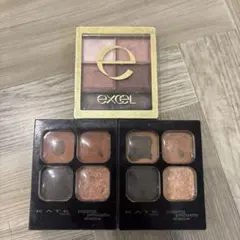 excel & KATE アイシャドウパレット 3点セット