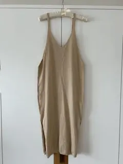 Milk Tea 授乳服ニットワンピ　ベージュ　フリーサイズ