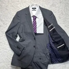 未使用級 ポールスミス ゼニア クールエフェクト 紫裏地 涼しい 背抜
