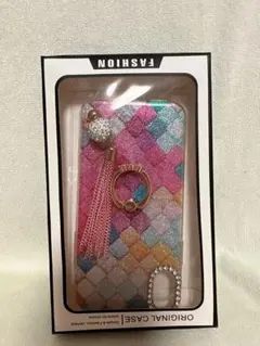 カラフルグリッターiPhone10 ケース