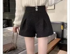 新品　グレイル　GRL ツイードビジューボタンショートパンツ