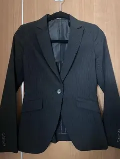 レディーススーツ COMME CA ISM 黒 柄 Sサイズ