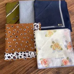 ハナエモリなど　ハンカチ5枚セット